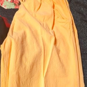 Orange peddle pusher pants